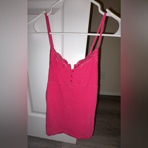 Arizona Jean Company Fuchsia Lace Tank